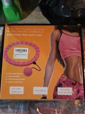 Weighted Fitness Hula Hoop for Women - Pink